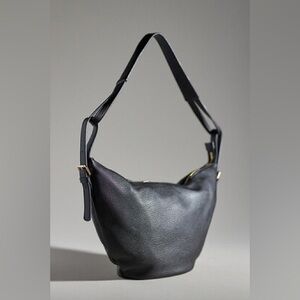 Anthropologie Mali & Lili Half Moon Sling Bag in Black